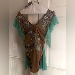 Custom AXS LYRICAL dance costume. It is stunning. Comes with hairpiece